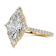 1.75 CT Marquise Cut Lab Grown Diamond Engagement Ring Mapple Gems